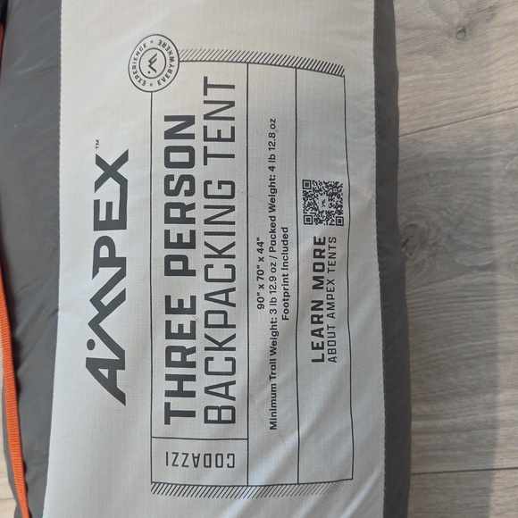 Ampex Codazzi 3 Person Backpacking Tent - Picture 2 of 2